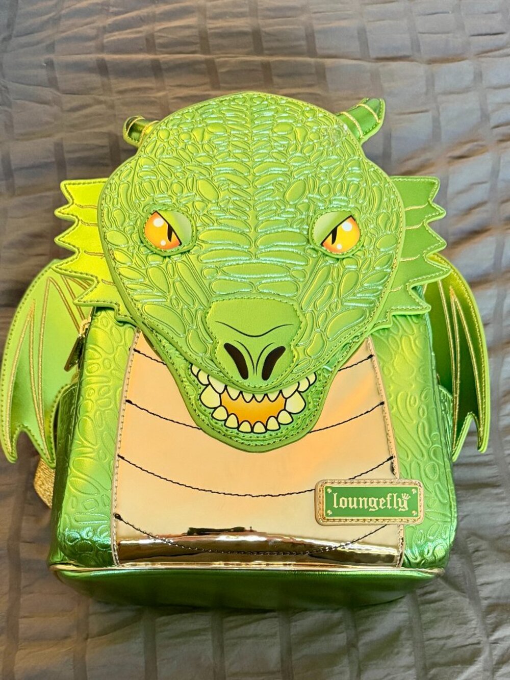 Fourth Wing Green Dragon loungefly backpack